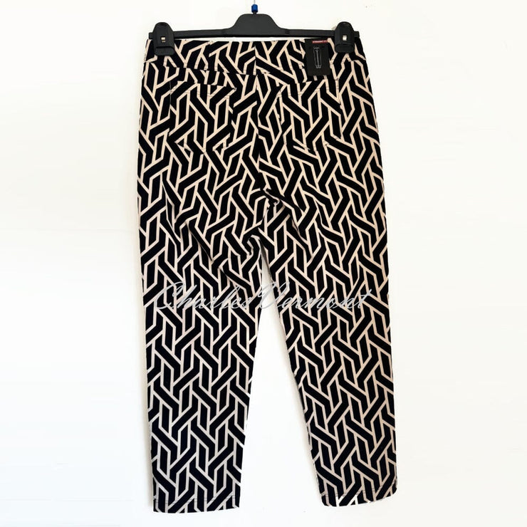 Robell Bella 09 - 7/8 Cropped Trouser - Style 51560-5640-90 (Geometric Print)