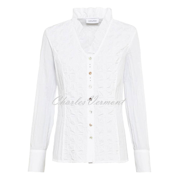 Just White Blouse - Style J3612