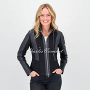 Just White Zip Jacket - Style J3659 (Black)