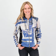 Just White Quilted Zip Jacket - Style J3681