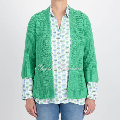 Just White Cardigan - Style J3747 (Green)
