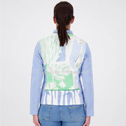 Just White Jacket with Silver Foil Detail - Style J4045