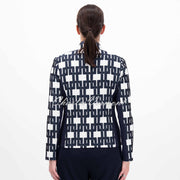 Just White Jacquard Jacket - Style J4123