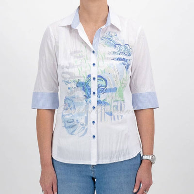 Just White Blouse - Style J4271