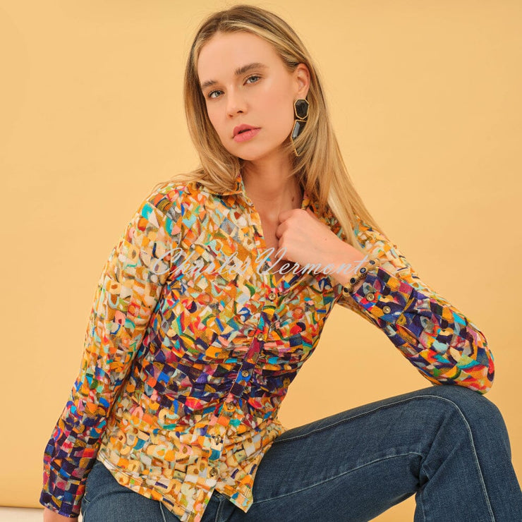 Dolcezza 'Rubble' Jersey Blouse - Style 75612