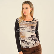 Dolcezza 'Unbalanced' Round Neck Top - Style 75681