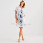 Dolcezza 'Indigo Melody' Linen Dress - Style 25793
