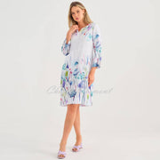 Dolcezza 'Misty Blossom' Linen Dress - Style 25783