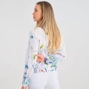 Dolcezza 'Misty Blossom' Linen Jacket - Style 25784