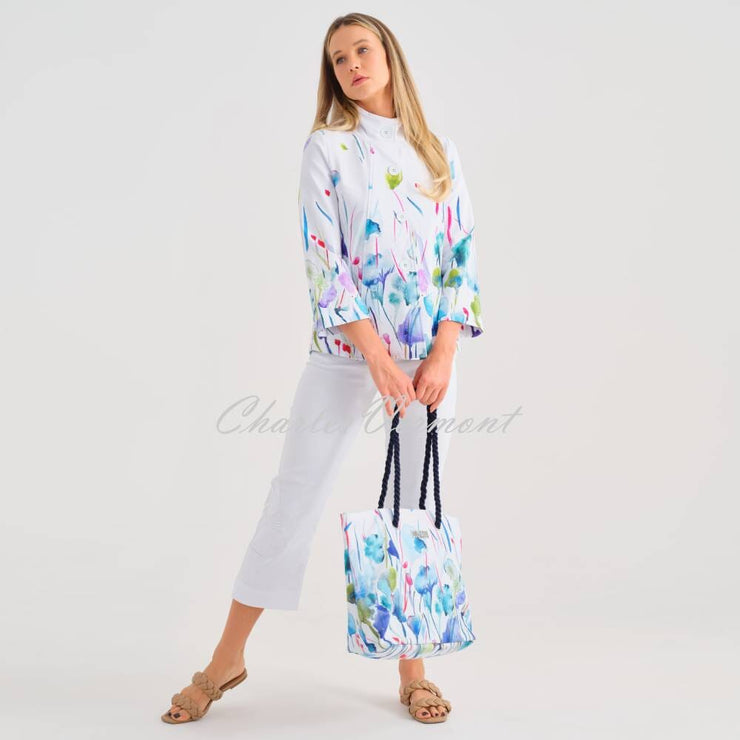 Dolcezza 'Misty Blossom' Button Jacket - Style 25789