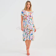Dolcezza 'Fighting The Wind' Seersucker V-Neck Dress - Style 25647