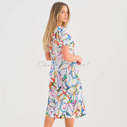Dolcezza 'Fighting The Wind' Seersucker V-Neck Dress - Style 25647