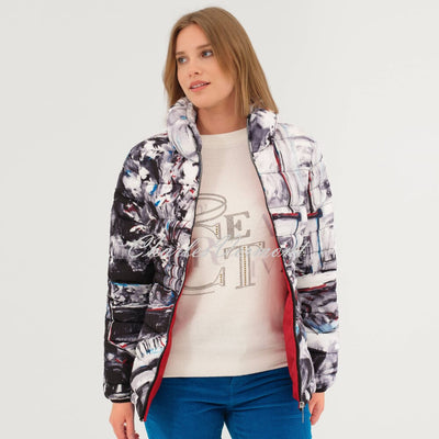 Dolcezza 'Piano Blues III' Padded Coat - Style 75837
