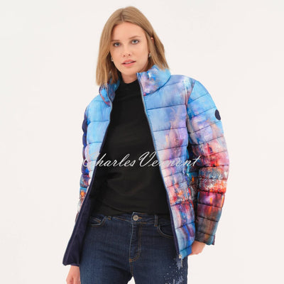 Dolcezza 'The Blue City' Padded Coat - Style 75838