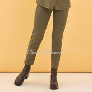 Dolcezza 'Sporty Chic' Smart Jogger Trouser - Style 75176 (Khaki)
