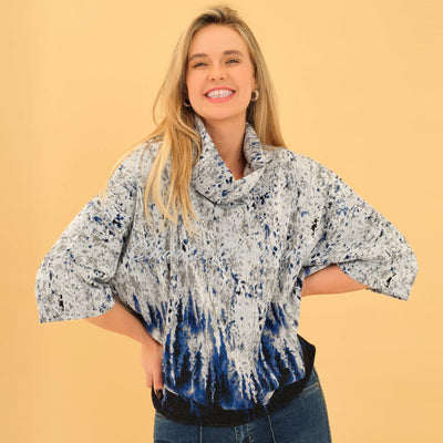 Dolcezza 'Storm Peaks' Cowl Neck Top - Style 75133