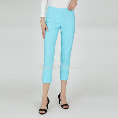 Robell Bella 09 - 7/8 Cropped Trouser 51568-5499-750 (Pacific Turquoise)