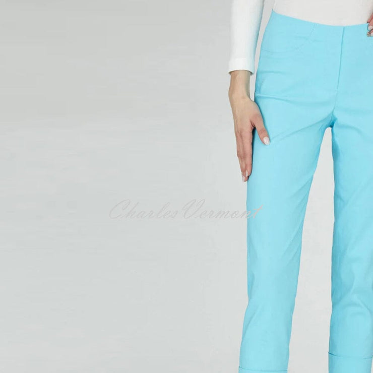 Robell Bella 09 - 7/8 Cropped Trouser 51568-5499-750 (Pacific Turquoise)