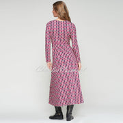 Vilagallo Geometric Print Wrap Dress - Style 32988