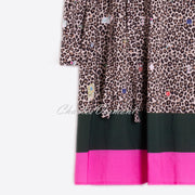 Vilagallo Leopard Print Shirt Dress - Style 32926