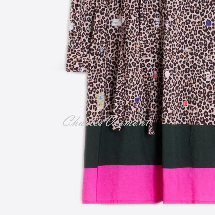Vilagallo Leopard Print Shirt Dress - Style 32926