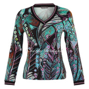 Dolcezza 'Enchanted Island' V-Neck Top - Style 75720