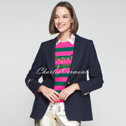 Vilagallo Wool Blend Graffiti Blazer Jacket - Style 32911