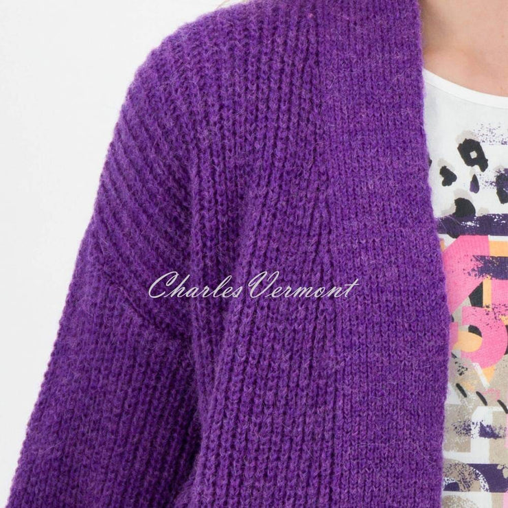 Just White Cardigan - Style J3296 (Purple)