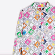 Vilagallo Geometric Print Blouse - Style 32927
