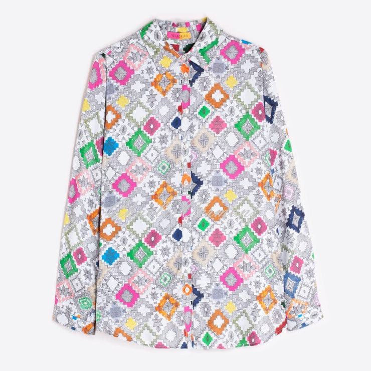 Vilagallo Geometric Print Blouse - Style 32927