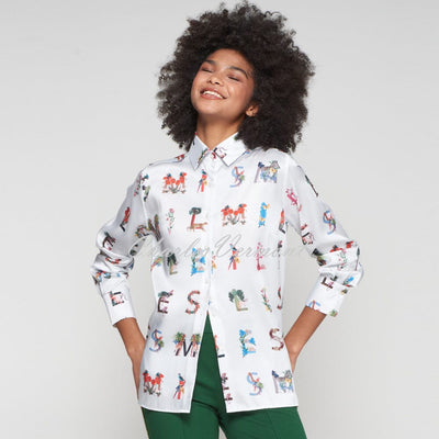 Vilagallo 'Smile' Print Blouse - Style 32938
