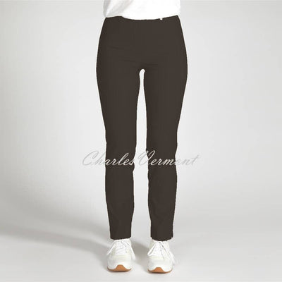 Robell Marie Full Length Trouser 51412-54025-139 - Fleece Lined (Dark Brown)