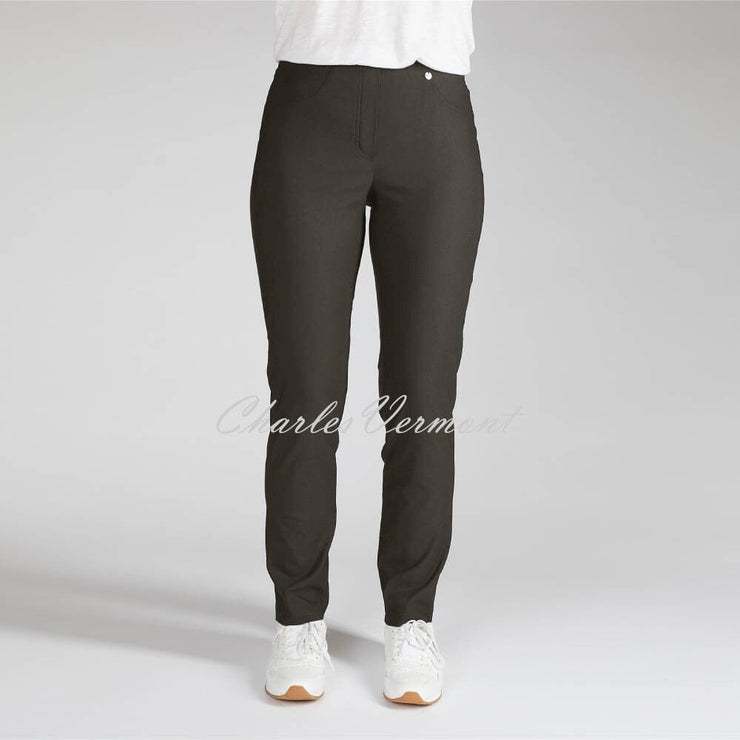 Robell Bella Full Length Trouser 51559-54025-139 - Fleece Lined (Dark Brown)