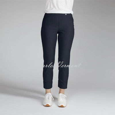 Robell Bella 09 – 7/8 Cropped Trouser 51568-54025-69 – Ultra Thin Fleece Lined (Navy)