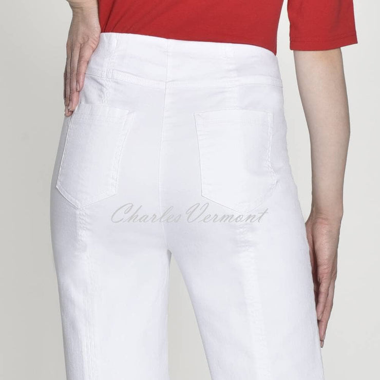 Robell Bella 09 - 7/8 Cropped Jean 51628-5448-10 (White Denim)