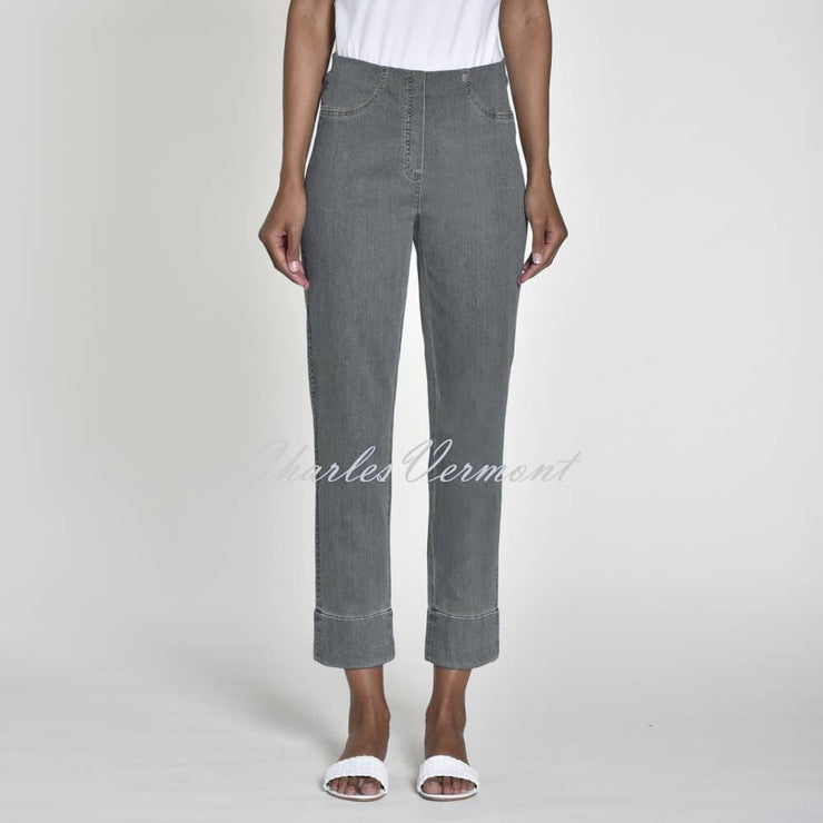Robell Bella 09 - 7/8 Cropped Jean 51628-5448-95 (Grey Denim)