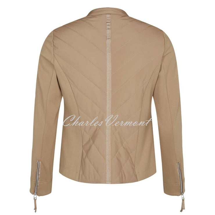 I'cona Collarless Jacket - Style 67117-60012-690 (Taupe)