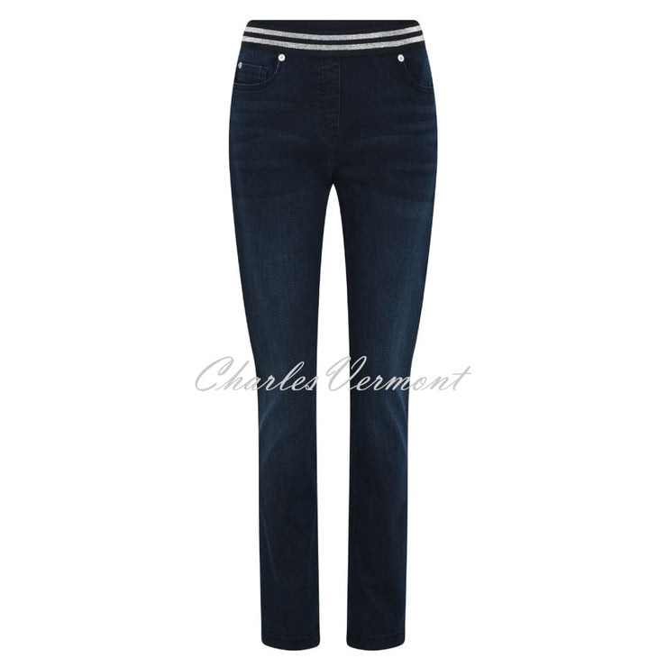 I'cona Pull-on Stretch Denim Jean - Style 61044-5448-69 (Navy Denim)