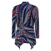 Tia Abstract Print Stripe Cover-up - Style 77176-7561-42