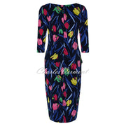 Tia Floral Print Dress - Style 78417-7573-69