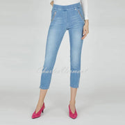 Robell Nena 09 - 7/8 Cropped Denim Jean 52489-54139-62 (Light Denim Blue)