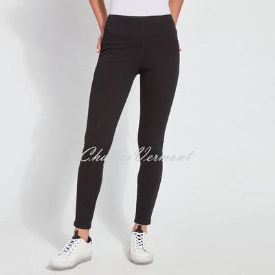 Lysse Toothpick Denim Skinny Jean with Back Pockets – Style 1552 (Black)