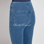 Lysse Toothpick Denim Skinny Jean with Back Pockets – Style 1552 (Mid Wash)