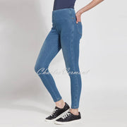 Lysse Toothpick Denim Skinny Jean with Back Pockets – Style 1552 (Mid Wash)
