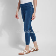 Lysse Cropped Toothpick Denim Legging with Back Pockets – Style 1608 (Mid Wash)