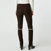 Robell Rose Full Length Super Slim Trouser 52422-54025-19 - Ultra Thin Fleece Lined (Cocoa Brown)