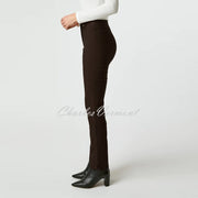 Robell Rose Full Length Super Slim Trouser 52422-54025-19 - Ultra Thin Fleece Lined (Cocoa Brown)