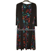 Tia Dress - Style 78529-7101-90 (Black / Multi)