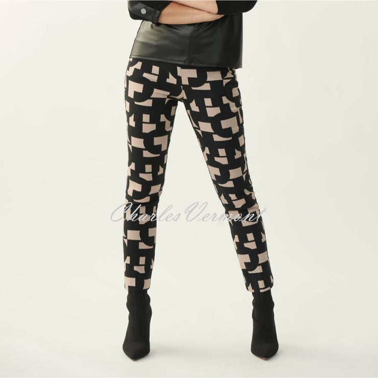 Joseph Ribkoff Trouser – Style 213297 (Black/Sand)