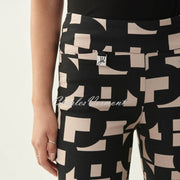 Joseph Ribkoff Trouser – Style 213297 (Black/Sand)